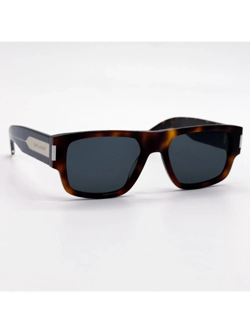 New Saint Laurent Havana Gray Unisex Sunglasses SL659 002